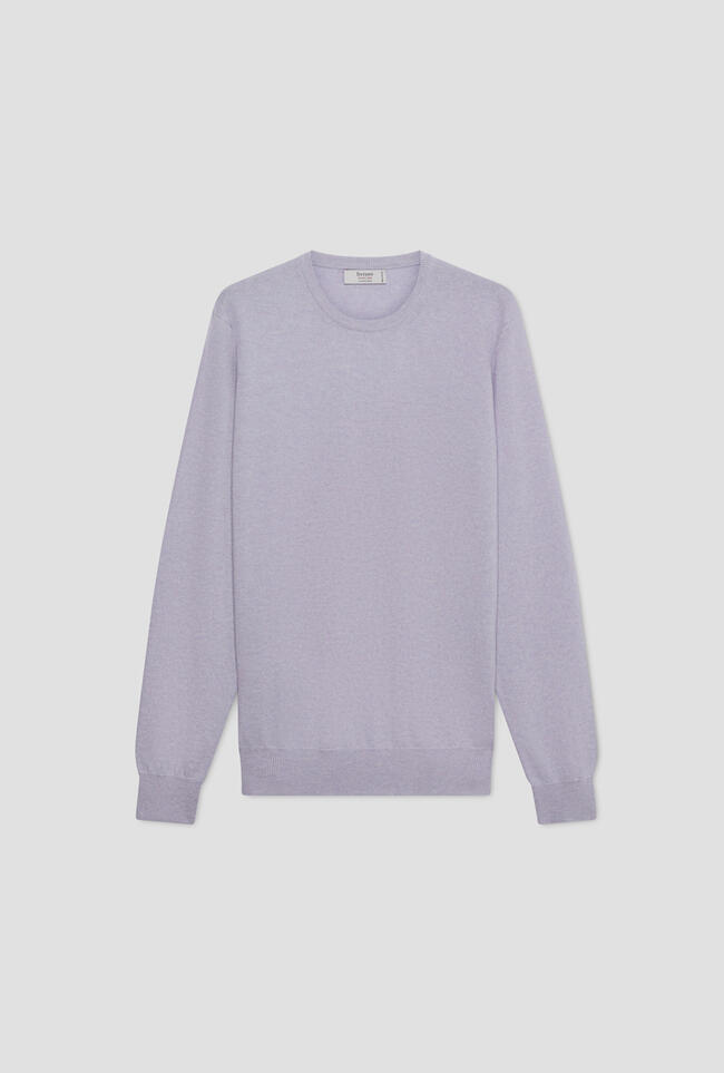 Pure cashmere crew neck ROYAL RED - Ferrante | img vers.1300x/